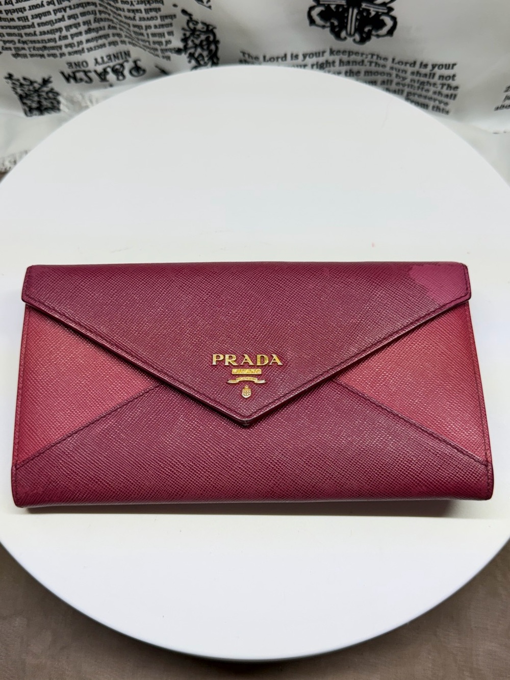 Prada Burgundy wallet